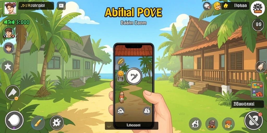 Screenshot karakter yang siap beraksi dalam petualangan.