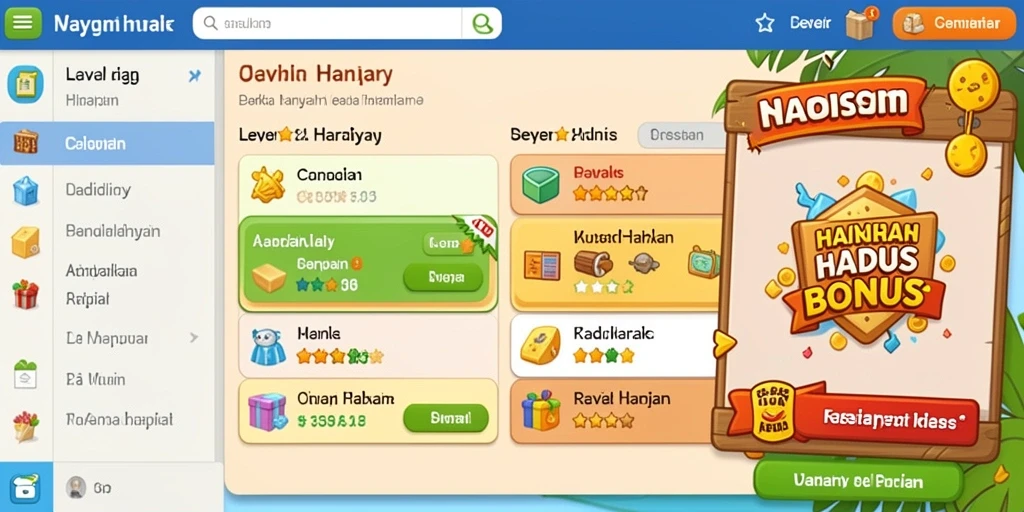 Fitur bonus harian yang menarik bagi semua pemain.