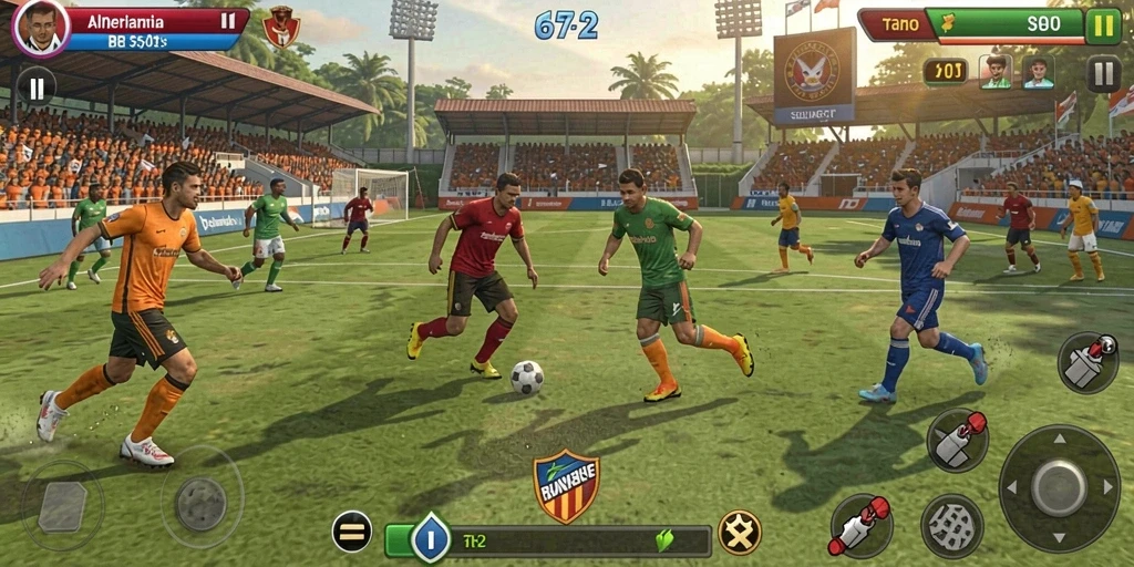 Cuplikan dari level yang menantang dan menarik.