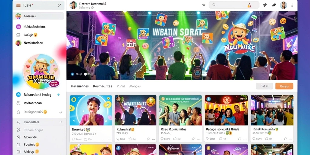 Fitur interaksi komunitas yang menyenangkan.