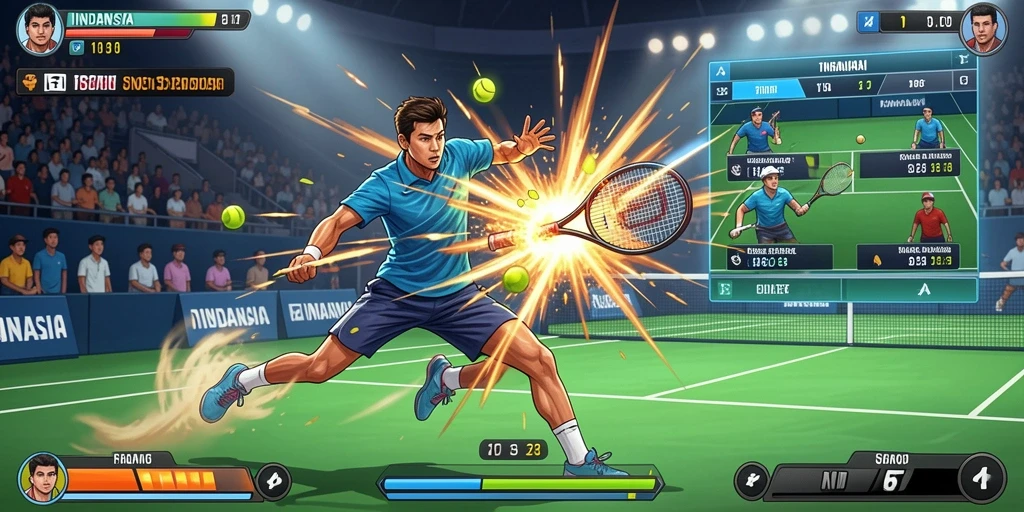Screenshot menunjukkan leaderboard yang memperlihatkan skor pemain.